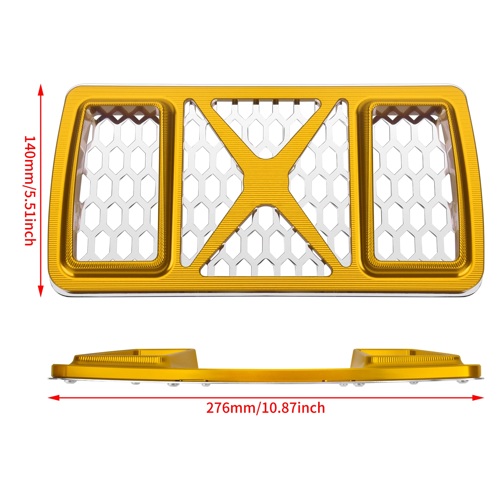 Motorcycle Radiator Guard Protection Aluminum Grill For Harley Touring Electra Road Street Glide 2023.5-25 Oil Cooler Mesh Cover