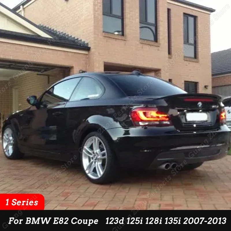 Lèvre Spoiler Arrière RDX Racedesign – Compatible BMW Série 1 E82/E88 Coupé & Cabrio – ABS Noir Mat
