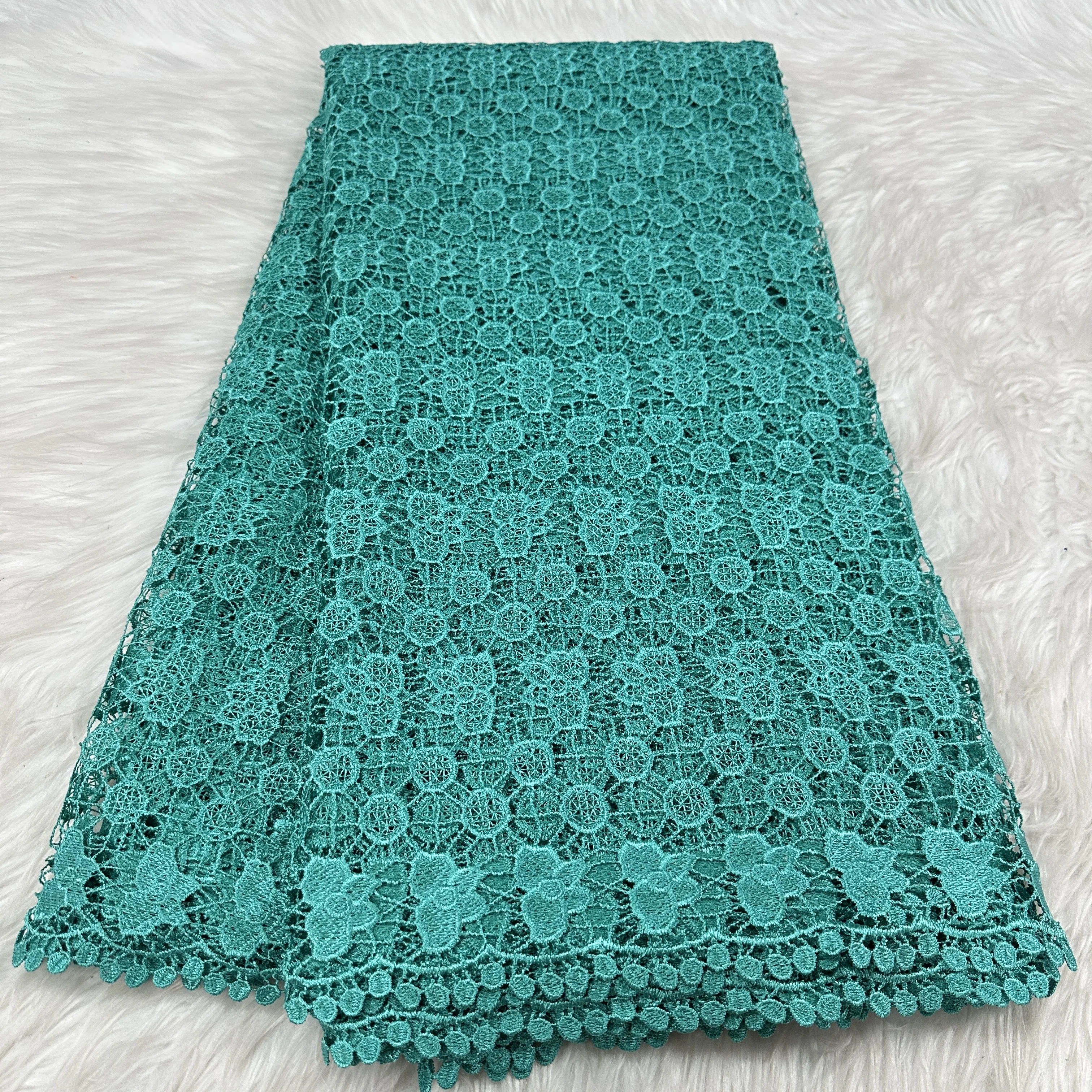 

Guipure Lace Fabric Hot Sale New 2025 African Nigerian France for High End Wedding Party Bride Sewing Dress