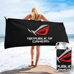 Asus Rog Republic Of Gamers The Choice Of Champions Quick dry Towel Travel Swimming Good Quality