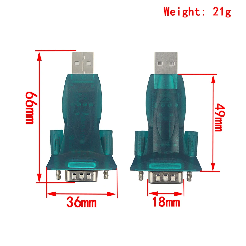 New HL-340 USB to RS232 COM Port Serial PDA 9 pin DB9 Cable Adapter Support Windows7 64