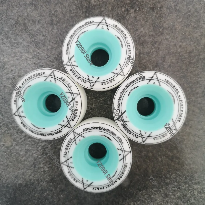 

Wear Resistant Longboard Cruiser Wheels 60*40mm High Elastic All Round Flat Design Outdoor Street Skateboard Parts