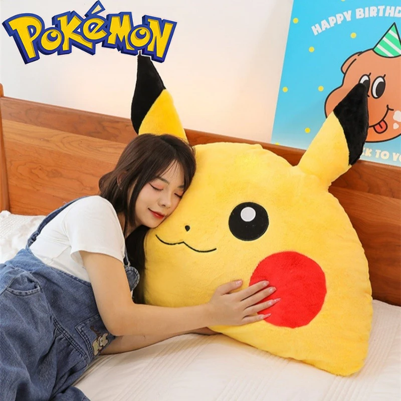 90CM Large Big Size Pokemon Pikachu Plush Cartoon Anime Plushies Pillow Soft Doll Kawaii Stuffed Plushie Ornament Children Gift