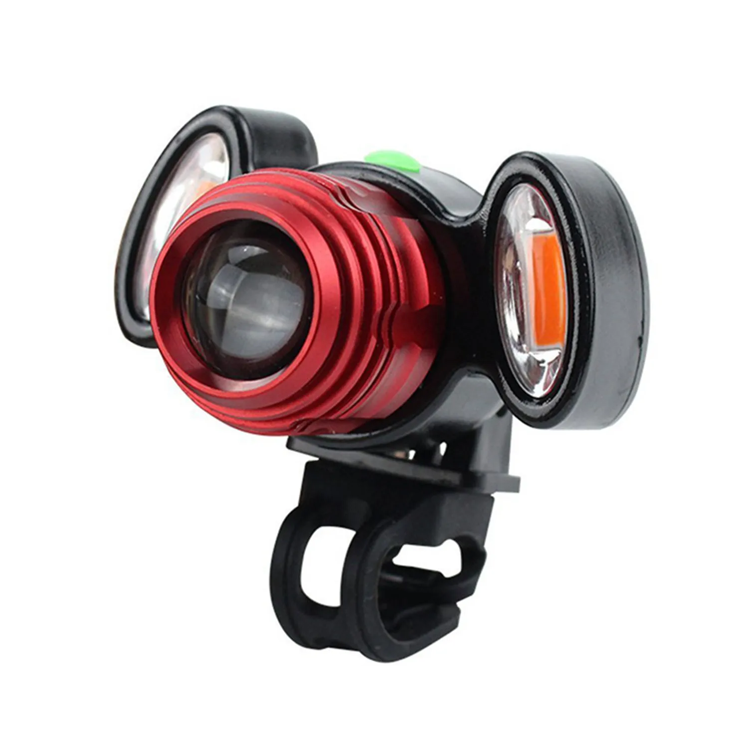 

Bicycle Headlights USB Rechargeable LED Zoom Adjustable Flashlight Bicycle Accessories, 4 Modes, XML-T6+COB Lamp Bead, 1x18650