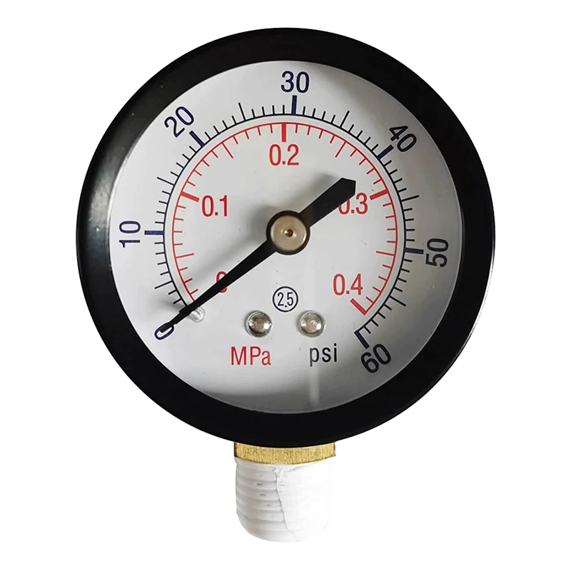 B62B Filter Pressure Gauge ECX270861 0-60 PSI for Select for Hayward Sand and D.E. Filter, Replacement for Pro Series S140T