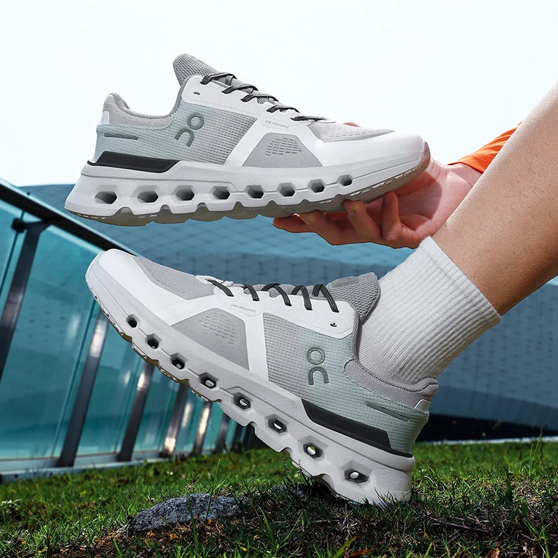2026 New Men Shock Absorb Running Shoes Breathable Mesh Sneakers Trendy Comfortable All Match Casual Athletic Footwear Hot Sale view 3