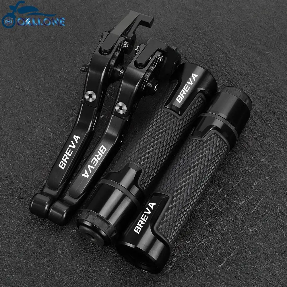 

FOR Moto Guzzi BREVA 750 2004-2009 Motorcycle Accessories Adjustable Clutch Brake Lever Handlebar Grips Ends Aluminum BREVA750