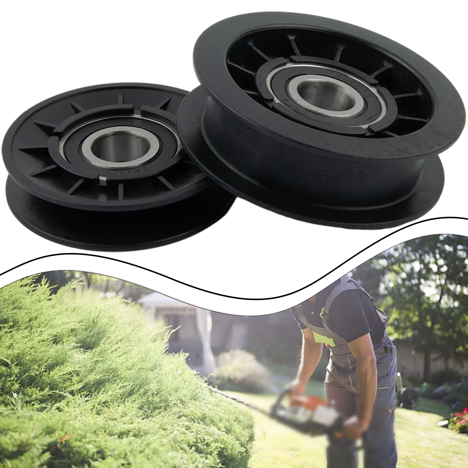 Trimmer Idler Pulleys Home LA100 LA105 LA110 LA115 Lawn Mower Parts Repacement Set 2pcs Accessories High Quality