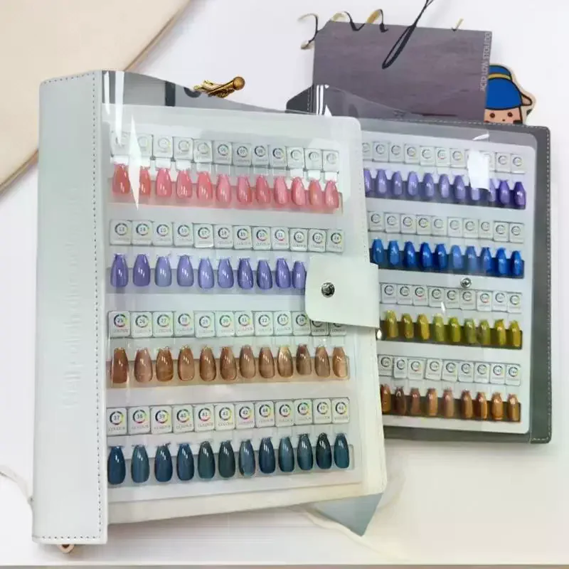 

48/96/144/192 цвета, магнитные советы, книга образцов дизайна ногтей, книга для маникюра, теста на цвет, книга для хранения, большие акриловые работы, дисплей, цветная карта