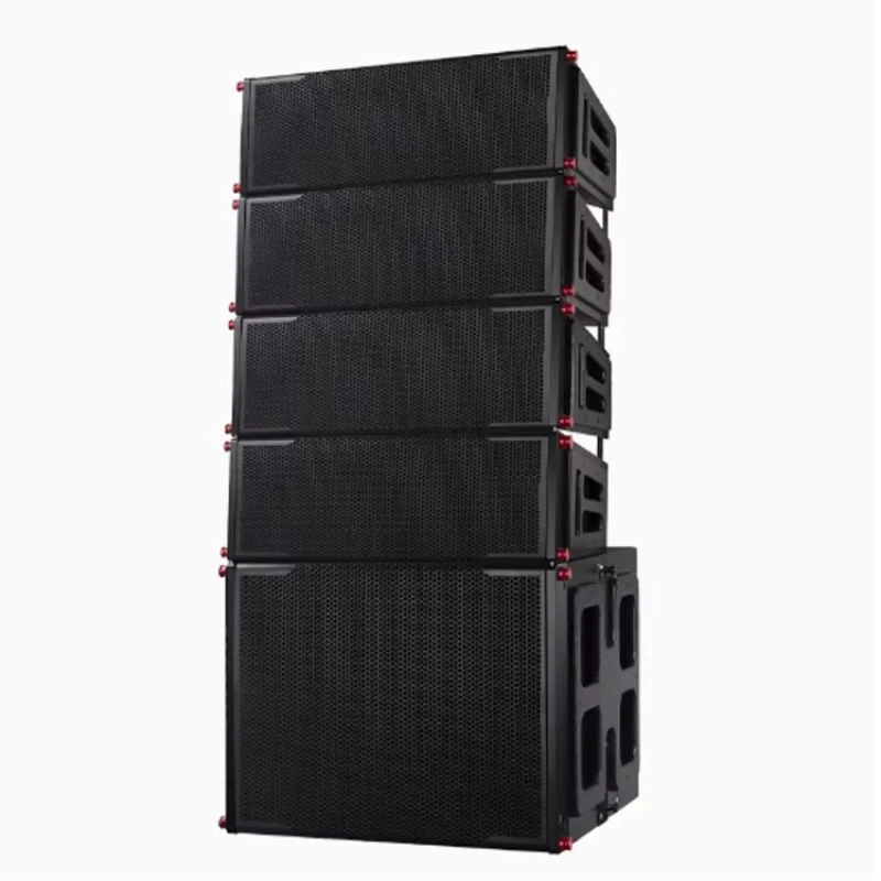 Professional Stage High Power Remote Outdoor Performance 10 Inch Square Audio Speaker 8 Pairs 12 Sets Video Lighting