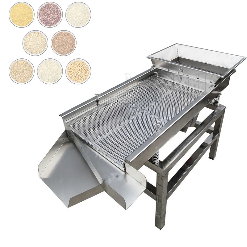 

Linear Model Vibrating Sorting Sieve Machine Grain Sifter Screen Grain Linear Vibrating Equipment