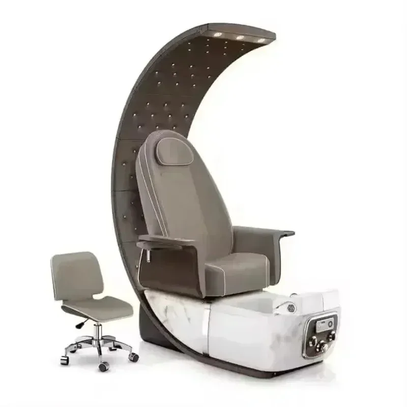 Unique design equipment for nail salon, high-back spa chair, luxurious creative pedicure salon chair for sale 2025