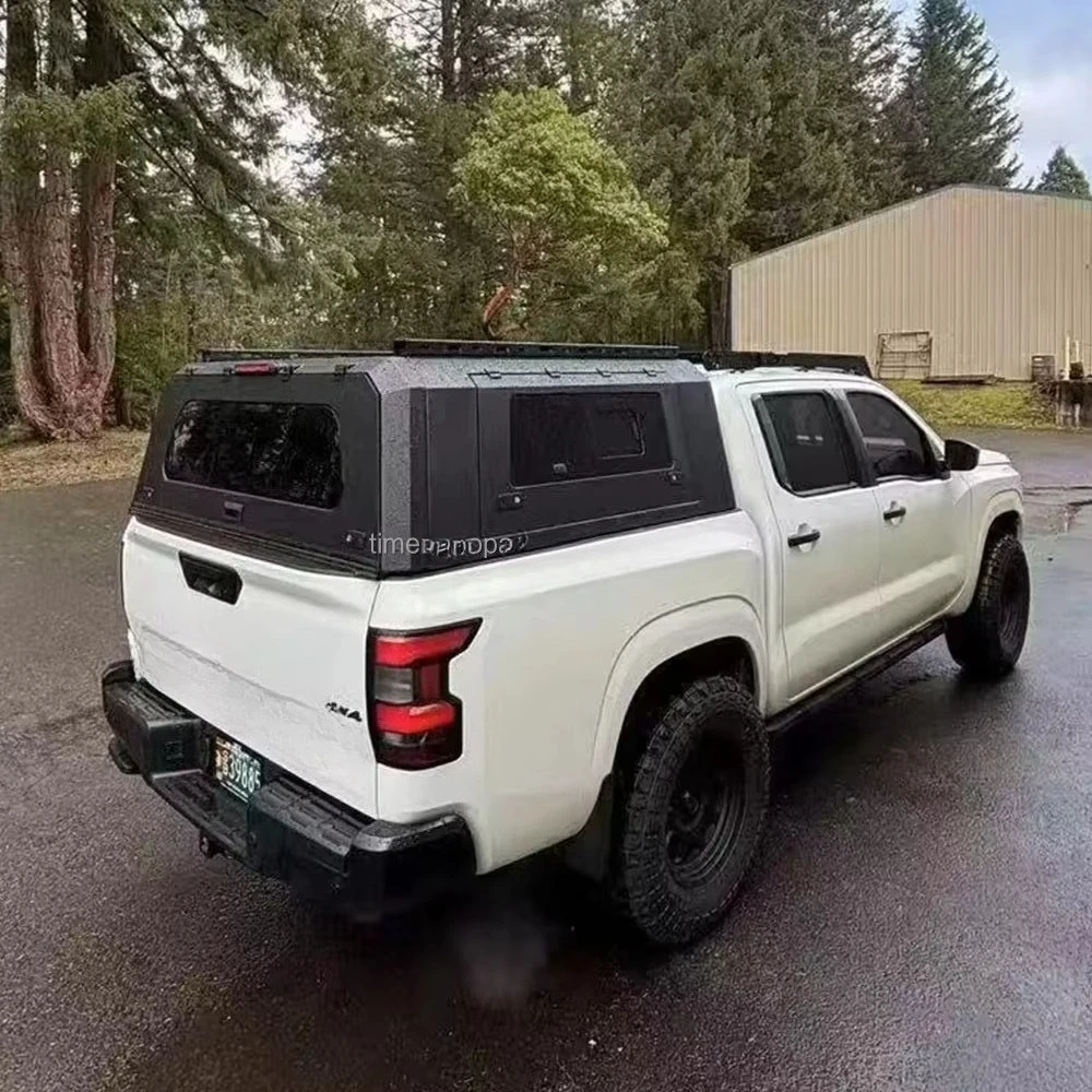 For4x4 Offroad Waterproof Camper Shell Truck Cap Cargo Storage Solution Aluminum Height Canopy Topper for Nissan Frontier 6Ft