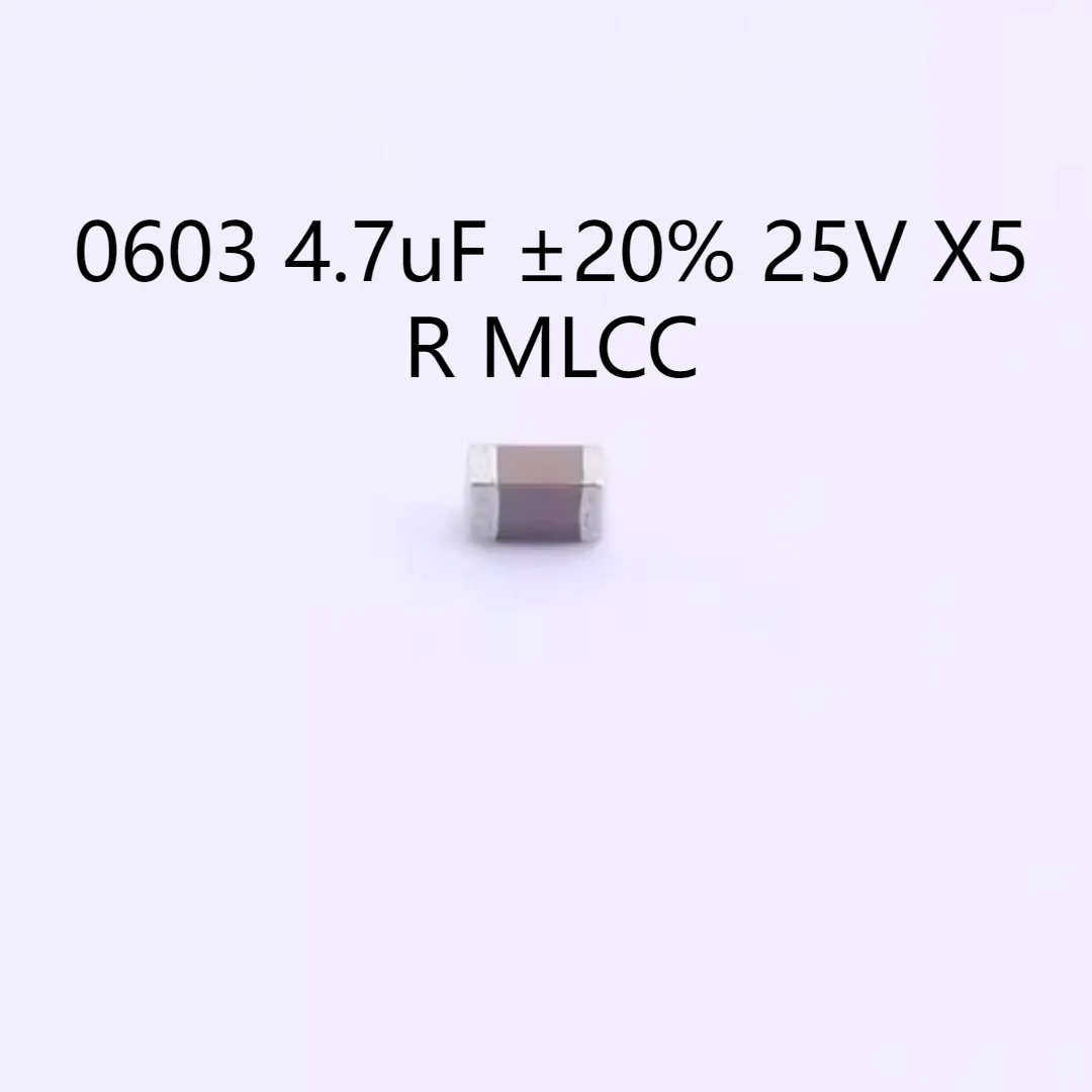 

4000PCS/LOT C1608X5R1E475MT000E Capacitor 0603 4.7uF ±20% 25V X5R MLCC