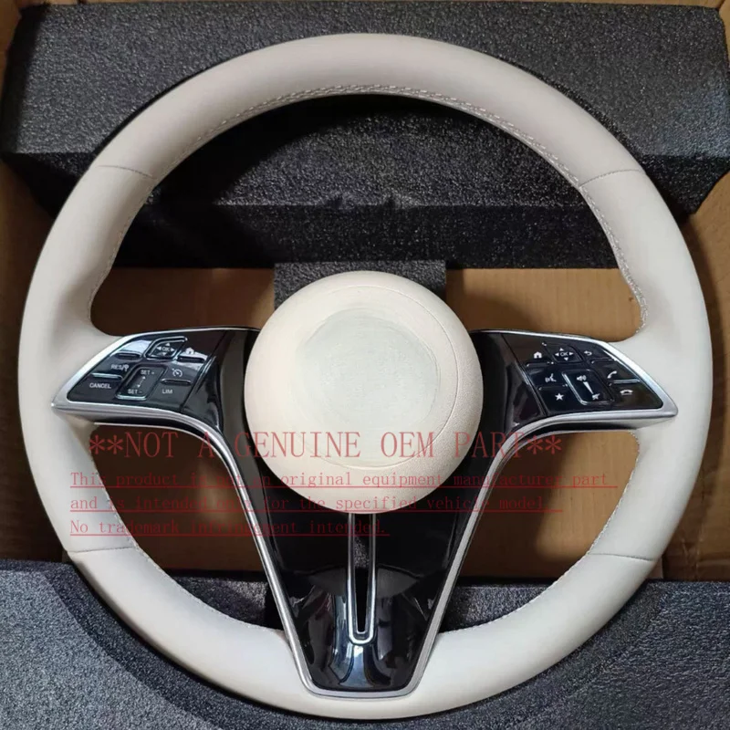 For Mercedes-Benz Full Series Upper Lower Off White Left Right Off White Electroplated Steering Wheel Horn Shell Decorative