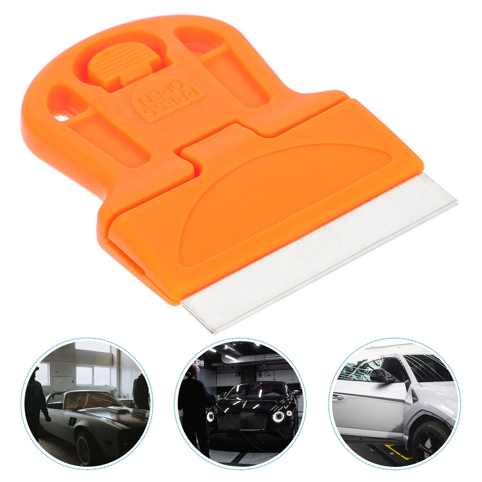 

10pcs Glass Scraper Plastic Blade Tool for Car Film Glue Removal Mini Walls Tiles Floors Safe Ergonomic H