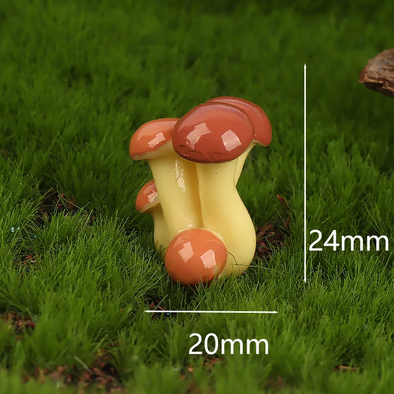 Moos-Mikrolandschaft Kreative Simulation Dschungel-Pilz-Bonsai Gartenarbeit DIY Landschaftsdekoration Zubehör Kleine Ornamente – Detail 4