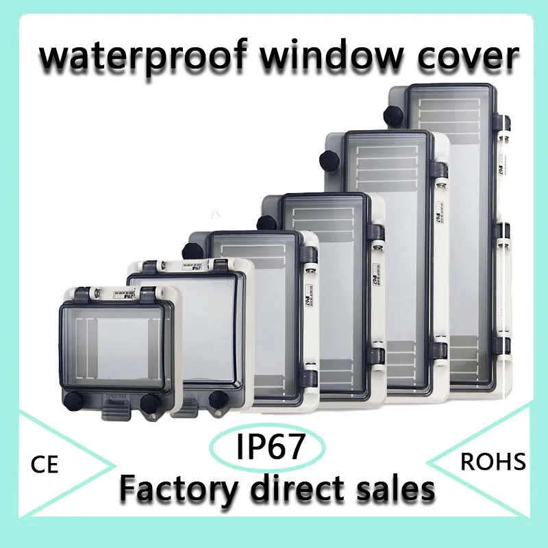 

Transparent IP67 Waterproof Protective Window Cover Circuit Breaker Switch Box Protection Electric Junction Box Panel Cover