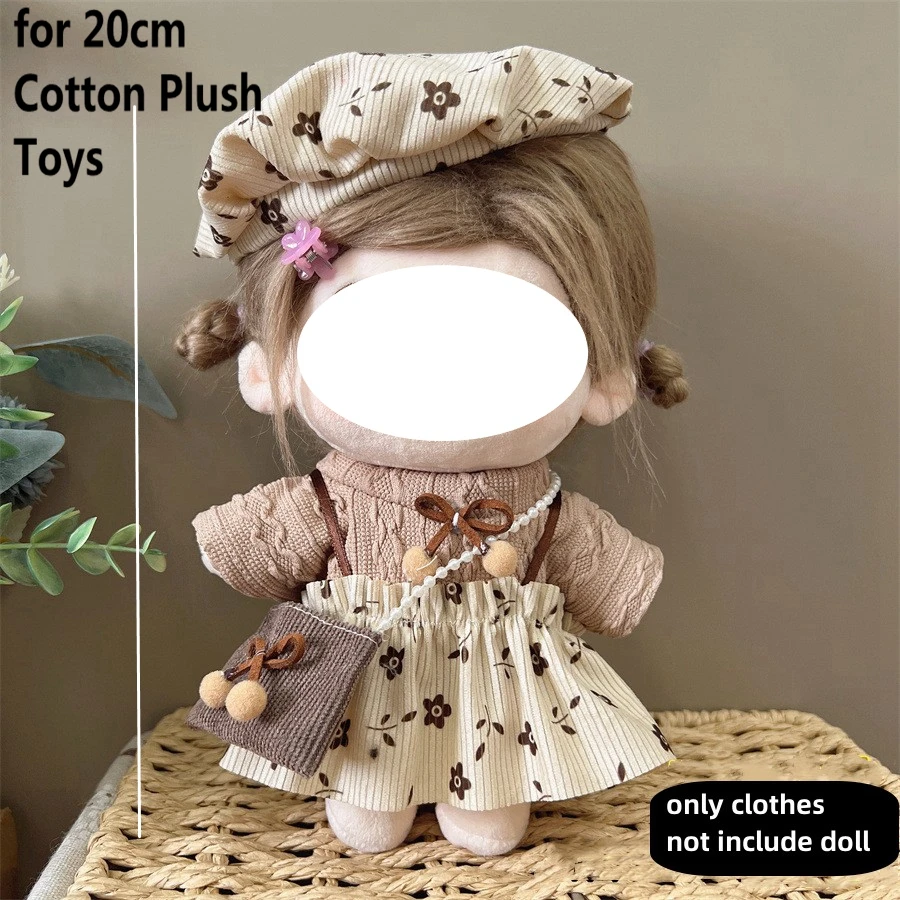 لطيف فستان Jk موحدة الملابس ل 20 سنتيمتر القطن أفخم لوليتا فستان الملابس تنورة موضة رداء غير رسمية الجوارب فتاة ملحقات لعبة