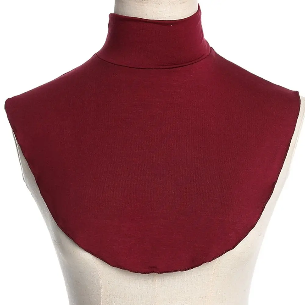 Detachable Modal High Neck Cover Ramadan Hijab Cover High Collars Turtleneck Fake Collar