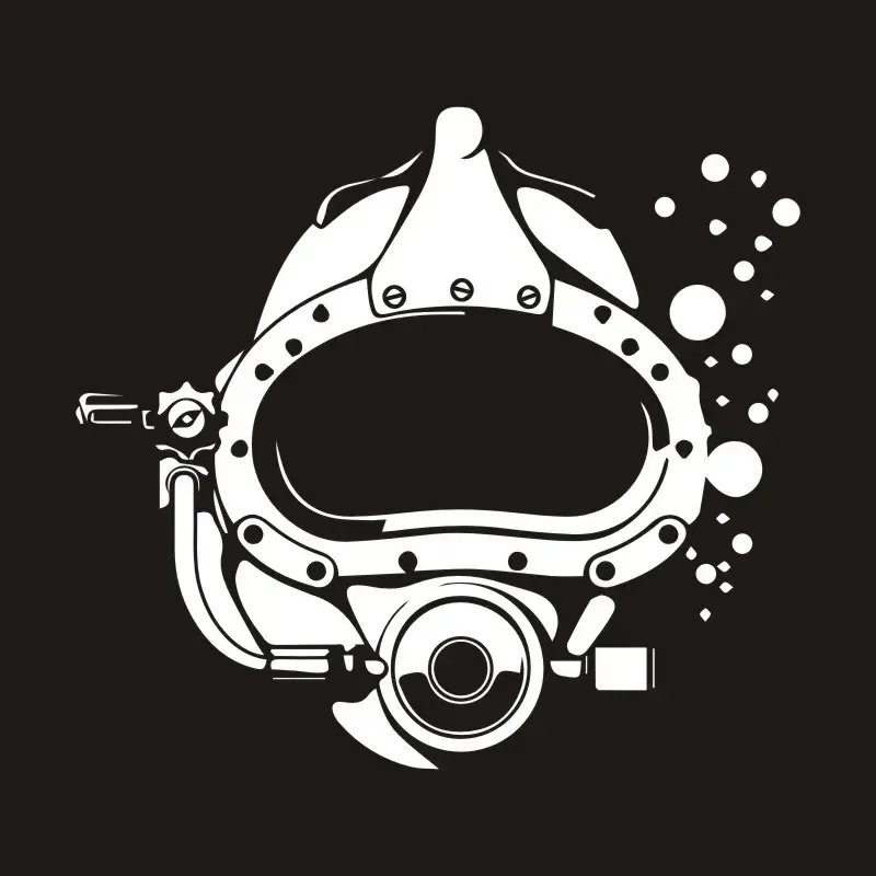 

Car Sticker Diver Diving Mask Car Decoration Car Styling Decal Waterproof Custom Sticker 16.6cm*15.1cm