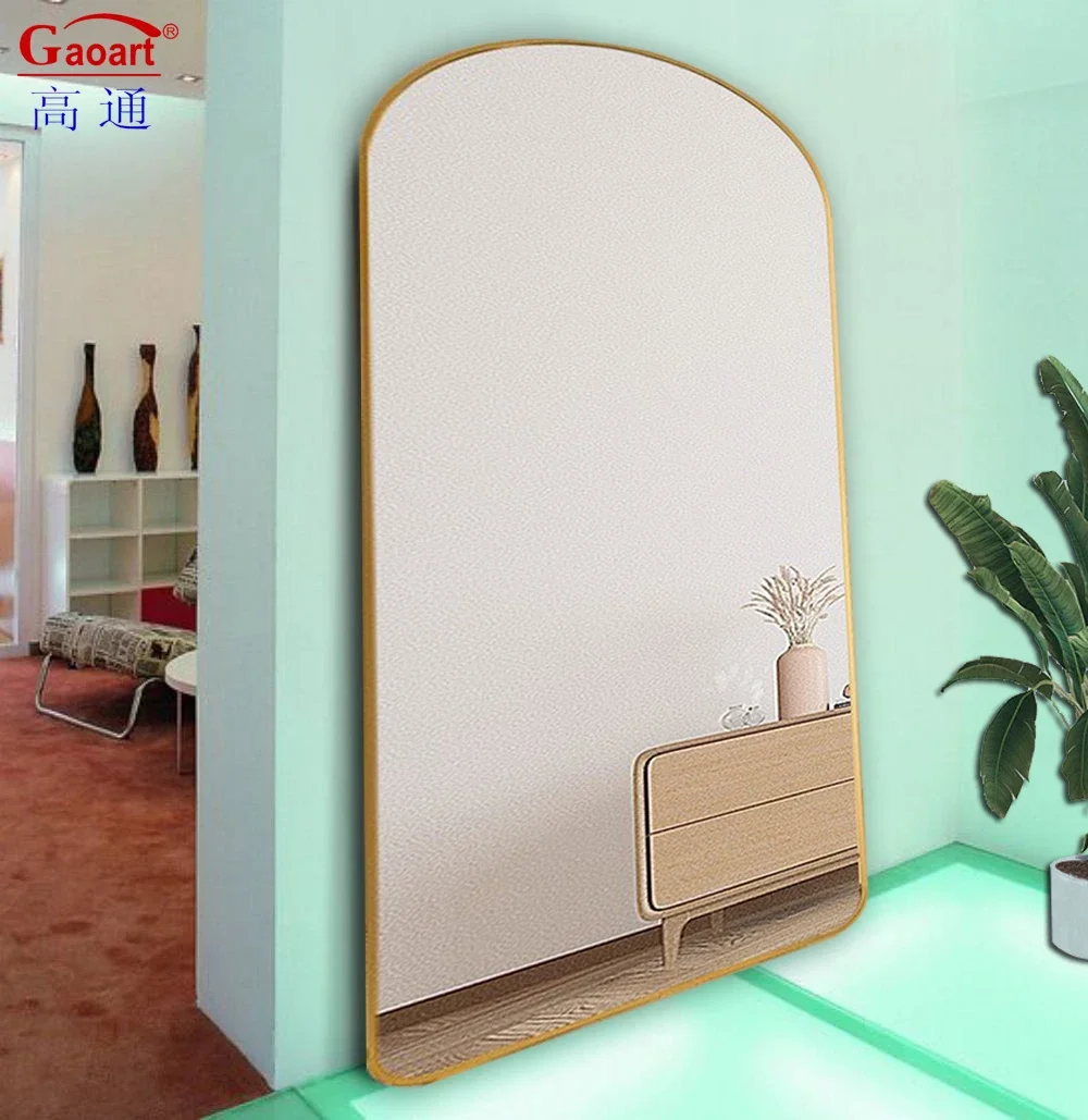 

Morden Style Full-Body Length Dress Stand Mirror Contemporary Design Large Bathroom Wall Decor Barber Bath Salon Floor Mirror