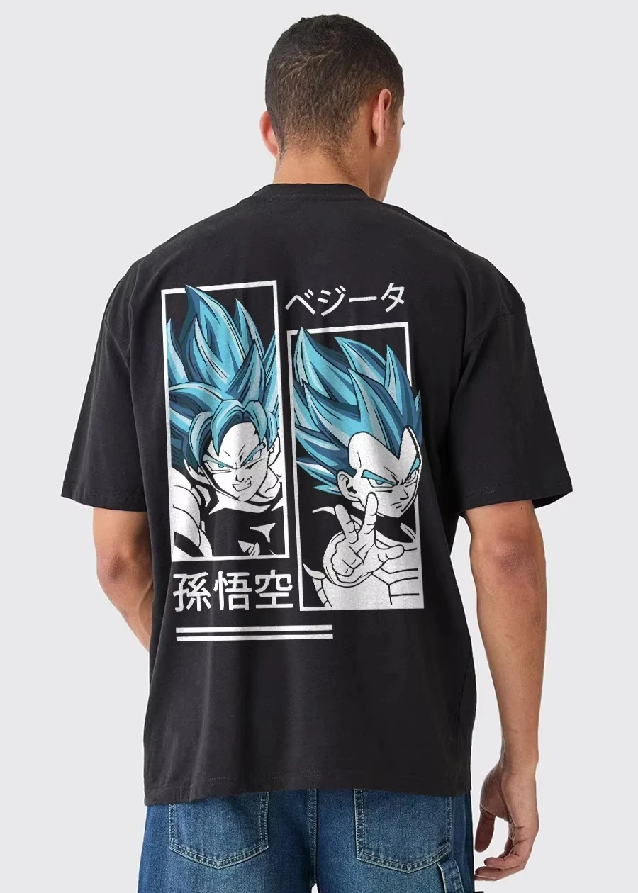 

New Adult Children's Cotton Animation T-Shirt Songoku Men Oversized Printed T-Shirt High Quality Comfortable Casual Short Sleeve