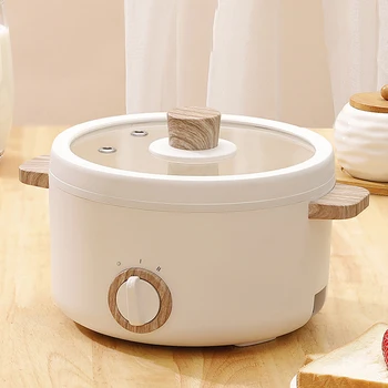 Multi-função mini fogões elétricos cozinhar panela de calor elétrico dormitório doméstico 1-2 pessoas panelas de arroz elétricas