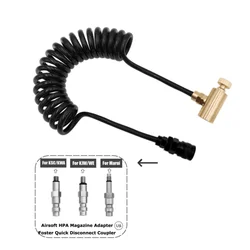 Air Tool Adapter Set for Green Gas Canisters with Coil Hose And Foster Quick Disconnect