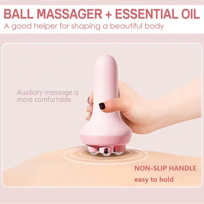 Facial Massage Tool 5 Bead Face Massager 360 Rotate Thin Face Full Body Shape Massager Lifting Wrinkle Remover