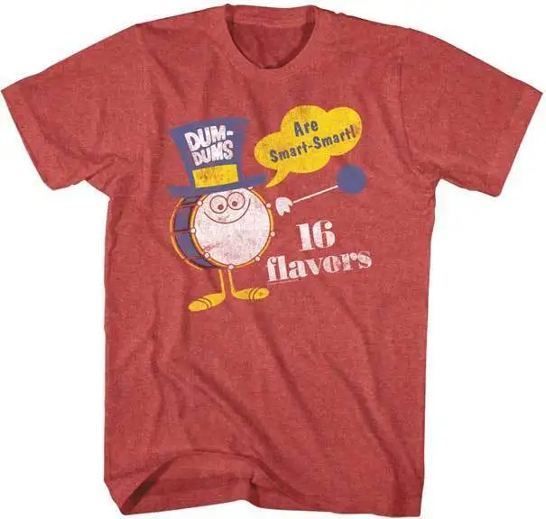 Dum Dums Candy Suckers Are Smart 16 Flavors Men's T Shirt