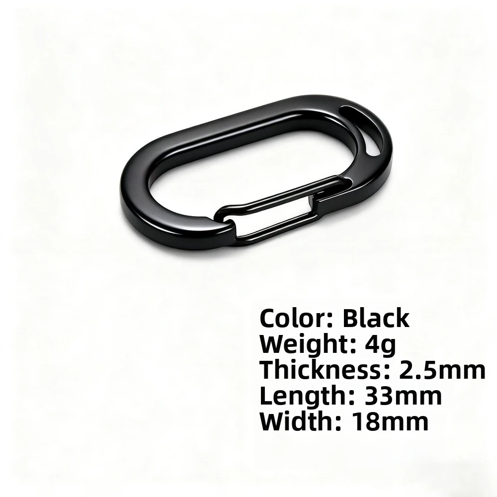 Stainless Steel Stainless Steel Carabiner Spring Snap Design Heavy Duty Structure Lobster Clasp Clip Multipurpose