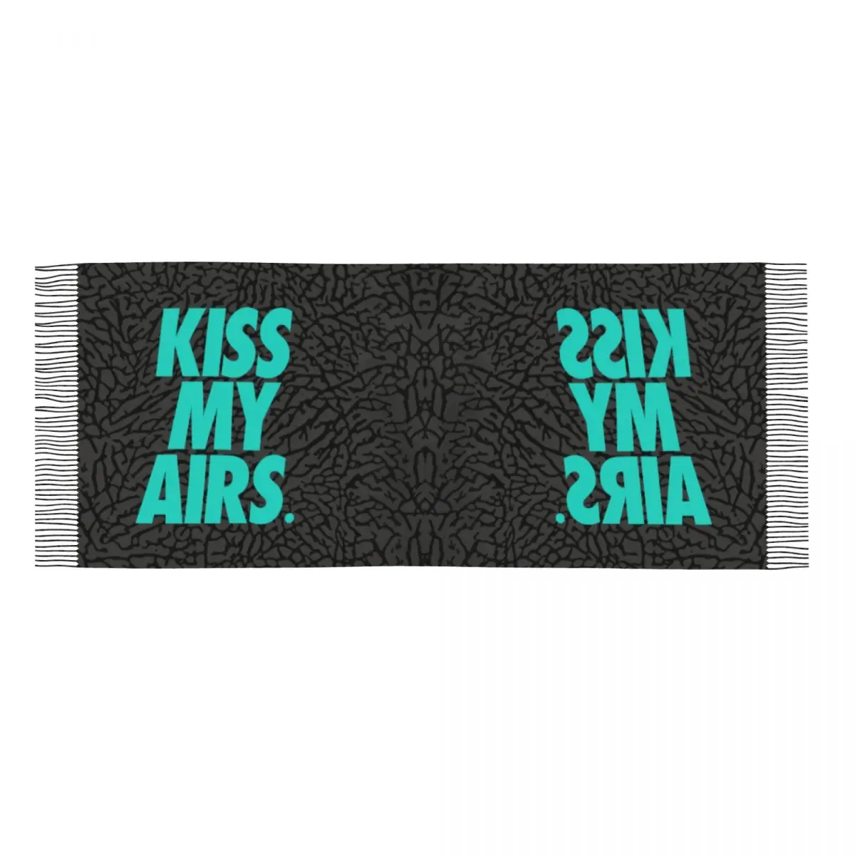 Customized Printed Kiss My Airs Scarf Men Women Winter Warm Scarves Shawl Wrap