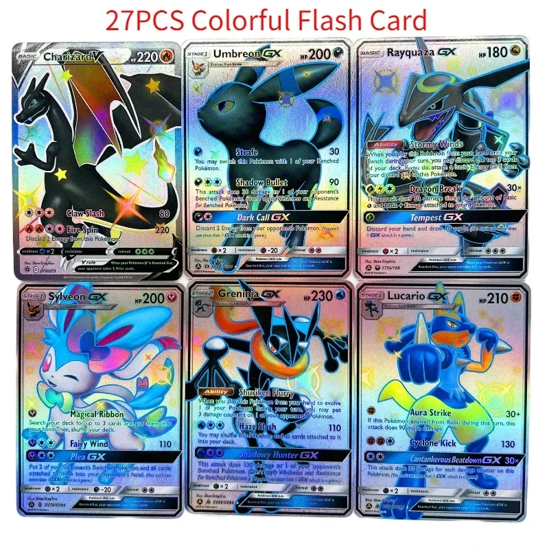 27pcs/set Charizard SR Star High Quality Refraction Process Toys Hobbies Hobby Collectibles Game Collection Anime Cards