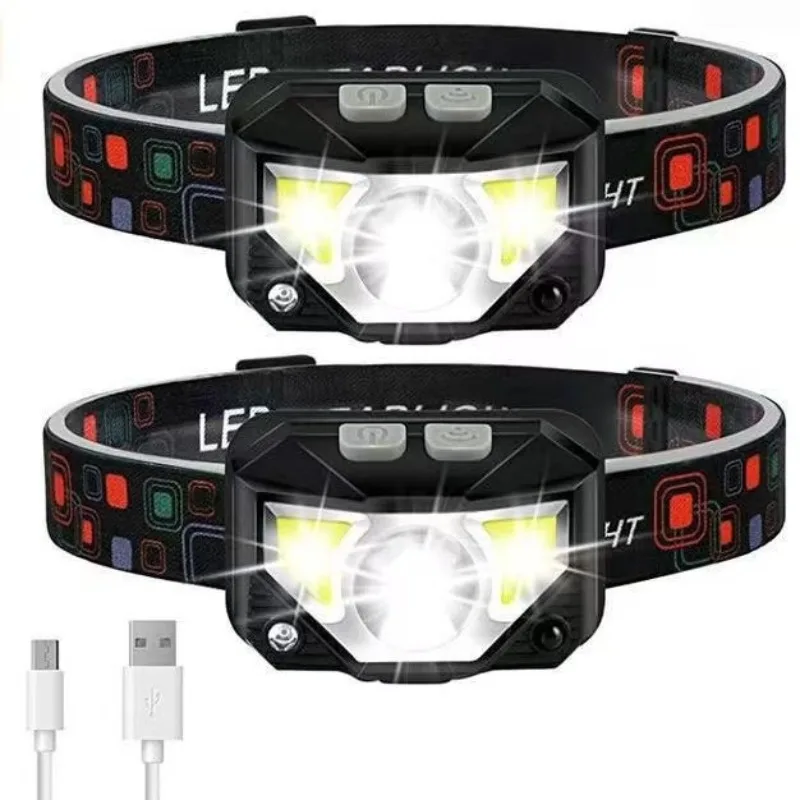 nova-lanterna-de-cabeca-led-super-brilhante-recarregavel-usb-tipo-c-com-sensor-de-movimento-e-luz-de-advertencia-vermelha-a-prova-d'Agua-para-pesca-noturna-ao-ar-livre