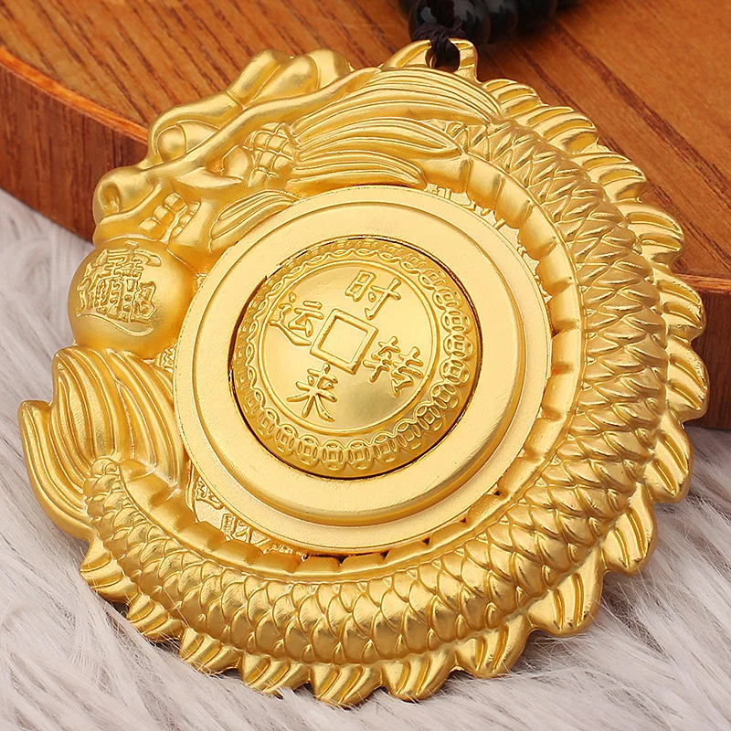 

Alluvial Gold Dragon Brand Turn Hand Pieces Decompression Artifact Recruit Mi Jinbao Lucky Pendant Carry Crafts Small Gifts