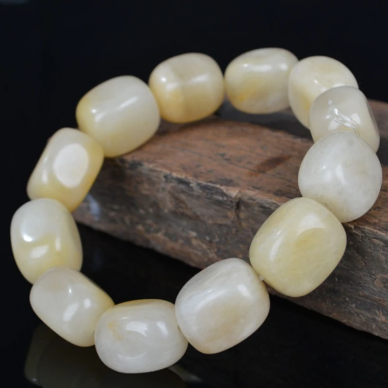 

New Natural Gold Silk Jade, Seed Bracelet, Fashionable and Exquisite.