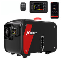 Hcalory Upgrade Car Parking Heater 12V 8kW 1.5M Extension Cable 2025 Portable Air Diesel Heater with Automatic Stop and Start