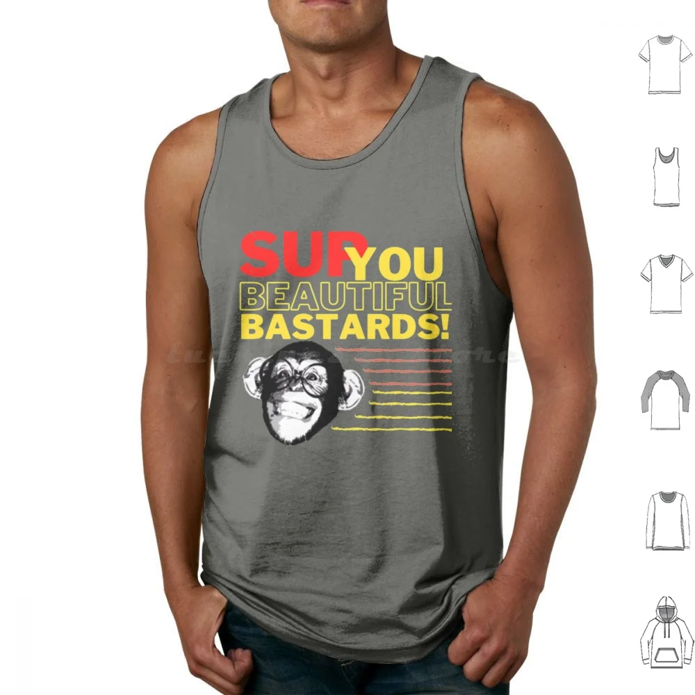 You Beautiful Bastards. ( Philip Defranco ) Tank Tops Print Cotton You Beautiful Bastards Bastards Beautiful Youtuber