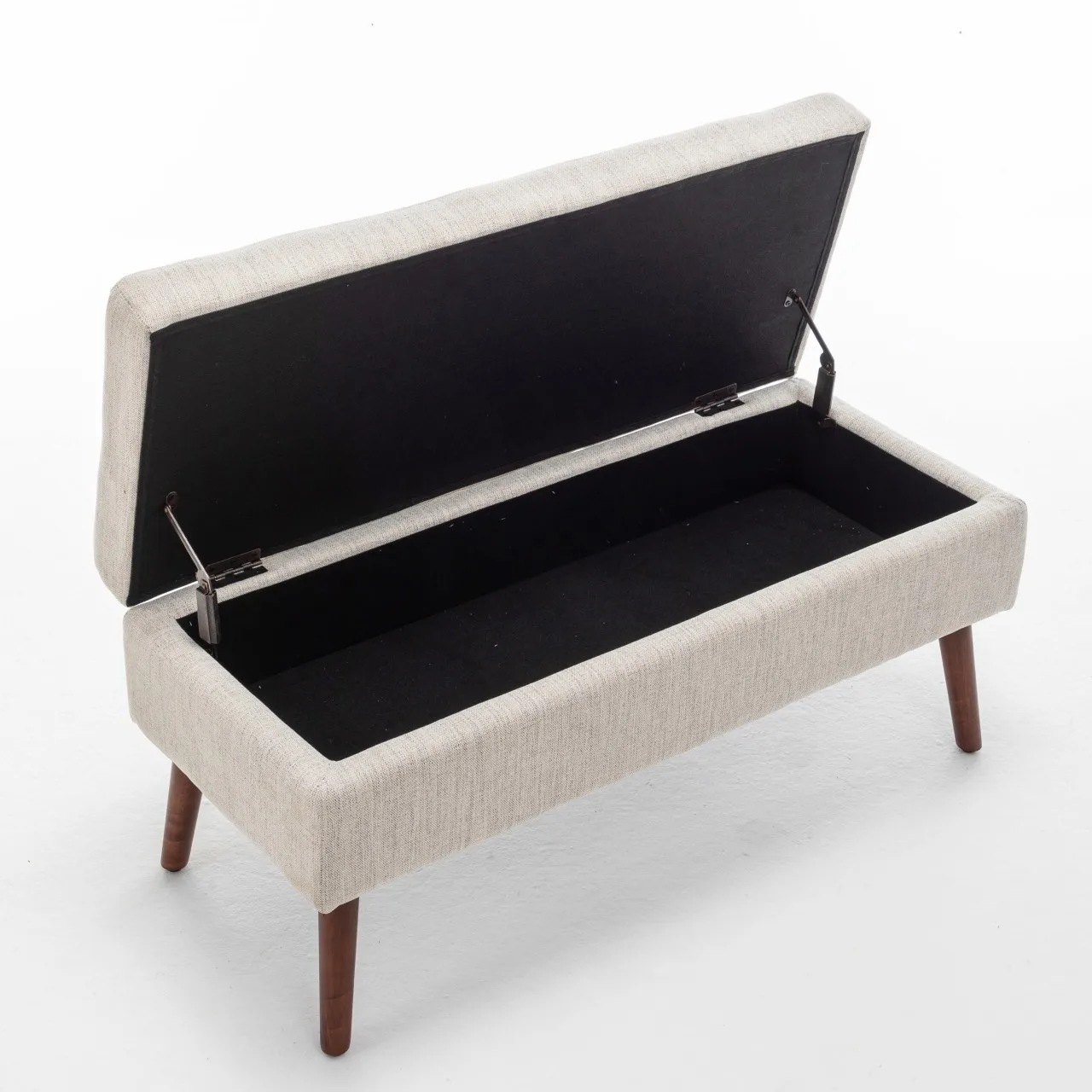 Modern Wood Storage Bench For Bedroom And Entryway Durable Eco-Friendly Ottoman Bench Seat Furniture For Home Or Hotel Room