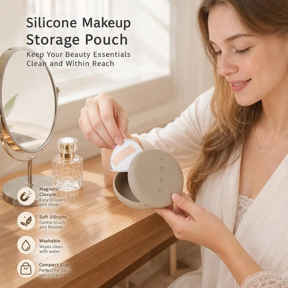 Multi-Function Makeup Brush Storage Bag Travel Portable Beauty Egg Tool Case for Powder Blusher Eye Shadow Brush Cartridge