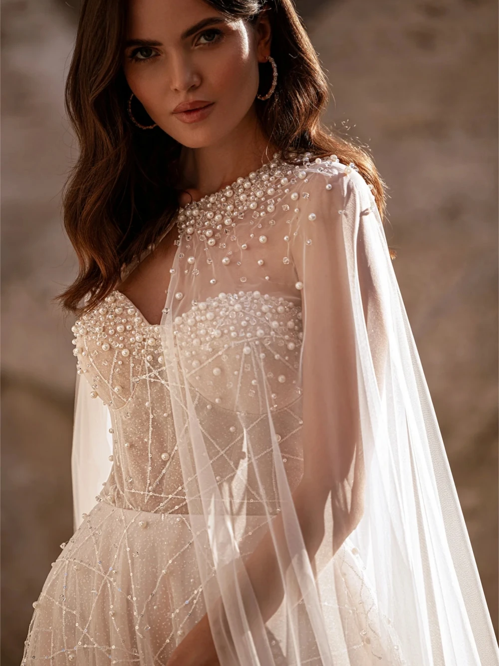 Robe de Mariée Romantique à Paillettes et Perles, Col en Cœur, Élégante, Longue Ligne A, pour Patients, Personnalisée, 2025