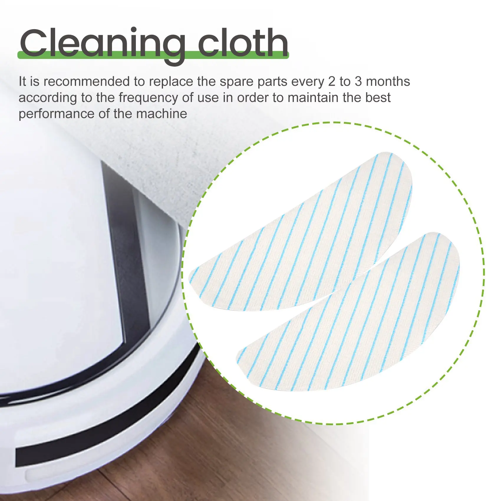 

A02V-Одноразовые прочные салфетки для пылесосов Ecovacs Deebot Ozmo T8 Aivi T8 MAX, запасные части для уборки, 50 шт.