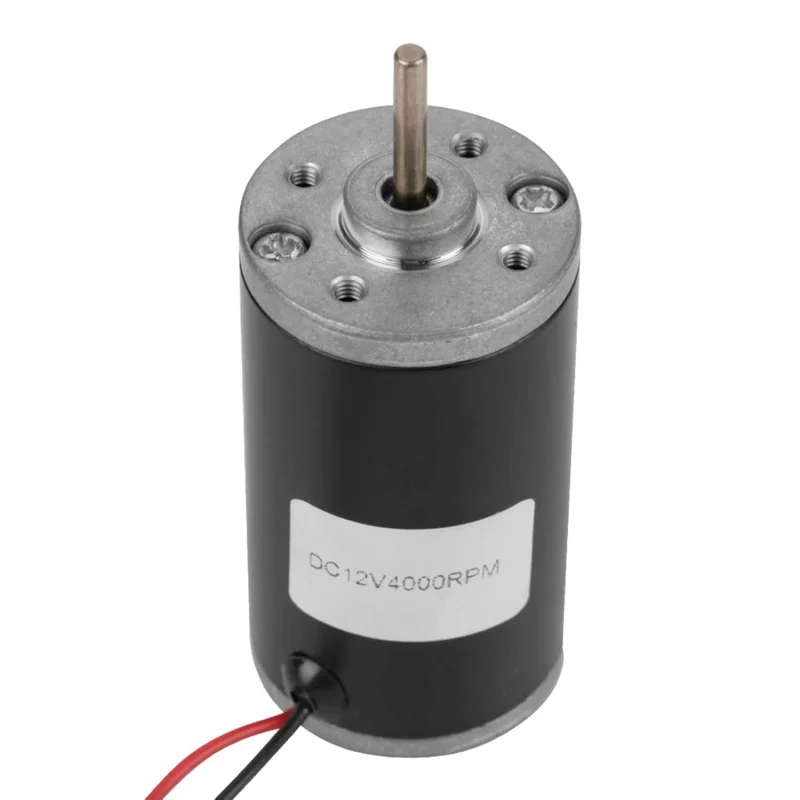 محرك مغناطيسي دائم 12 فولت/24 فولت، 4000 دورة في الدقيقة عالي السرعة CW/CCW DC، آلات حلوى القطن، آلات الطحن، المعدات الطبية
