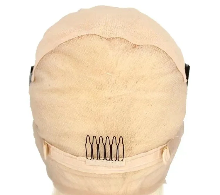 Full Lace Live Wig Full Hand Knitted Headgear 613 White