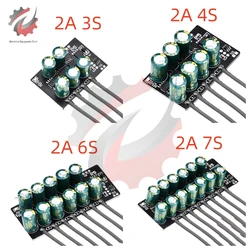 3s 4S 6s 7s equilíbrio li-ion lifepo4 lto bateria de lítio 2a capacitivo ativo balancer board equalizador 22awg para bateria diy