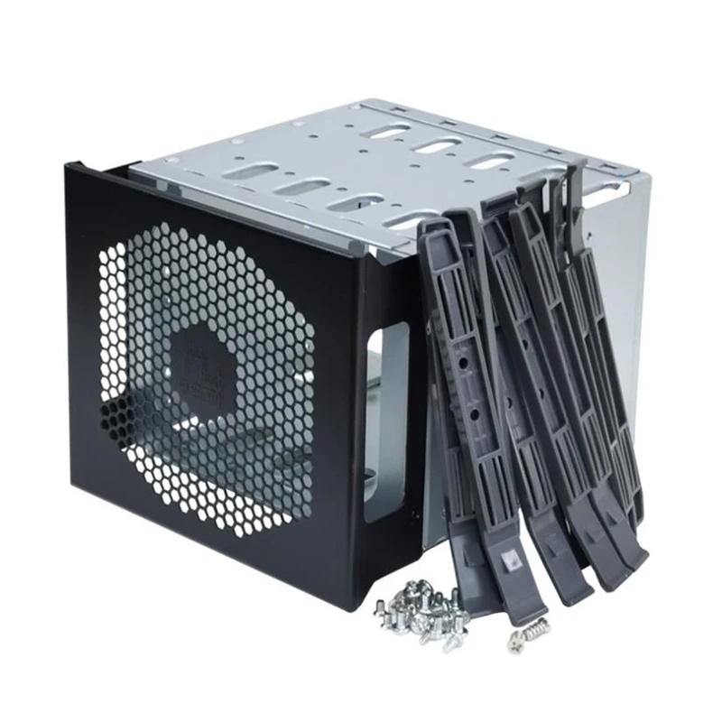 Large Capacity HDD Hard Drive Cage Rack 5.25 Inch To 5X 3.5 Inch SAS SATA Hard Drive Disk Tray For Computer Accessories