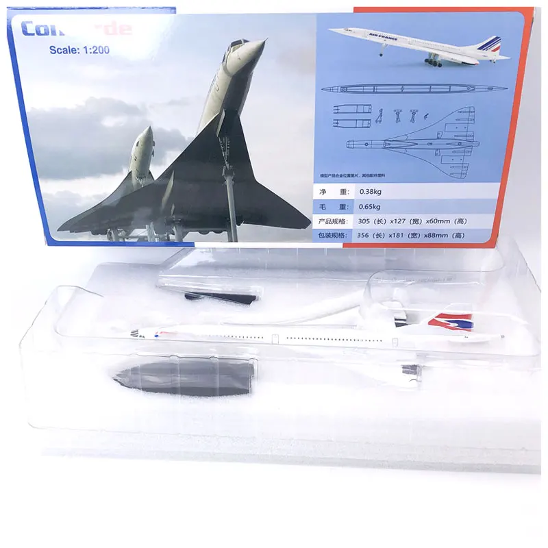 1: 200 France and Britain Concorde Airways Supersonic Aircraft