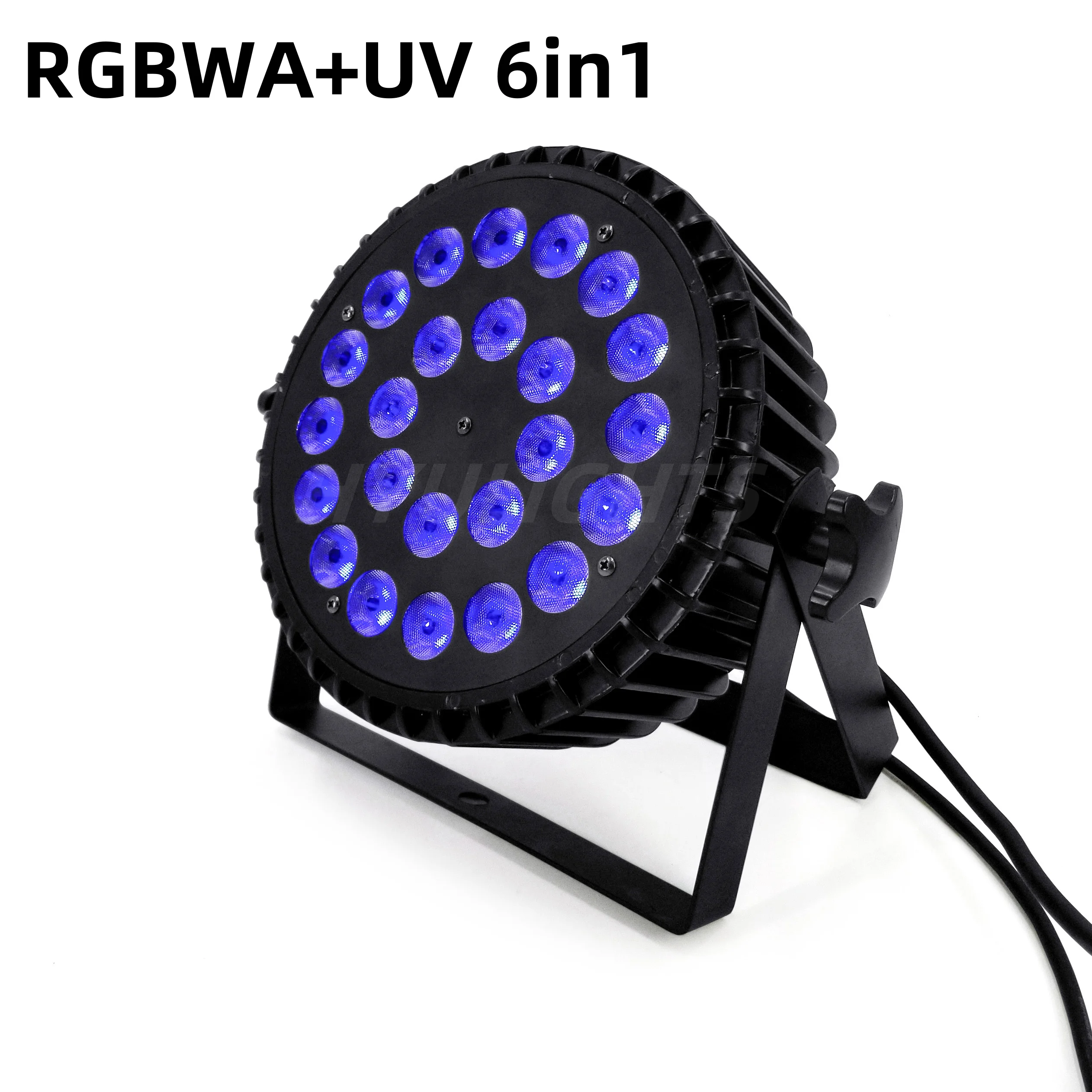 

LED Par Light 200W LED Stage Light 24X18W 6in1 RGBW+UV Stage Lighting Spotlight With DMX512 for Bars Birthday Parties