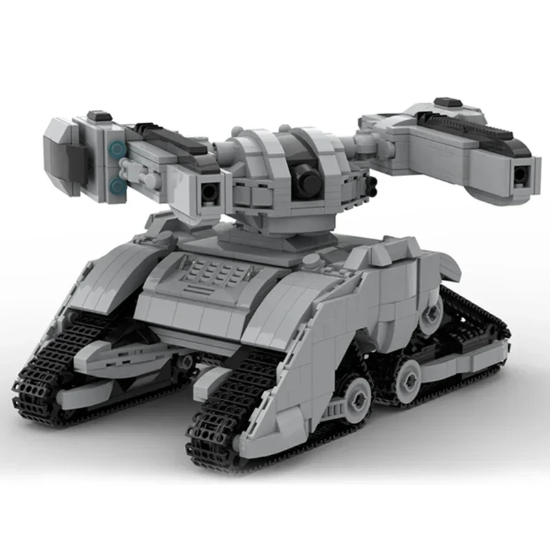 Moc cegły budowlane Model wojskowy Mech Tank Hunter Killer X2 technologia modułowe klocki prezenty zabawki dla dzieci zestawy do samodzielnego montażu